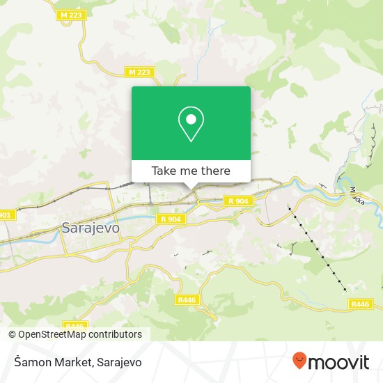 Šamon Market map