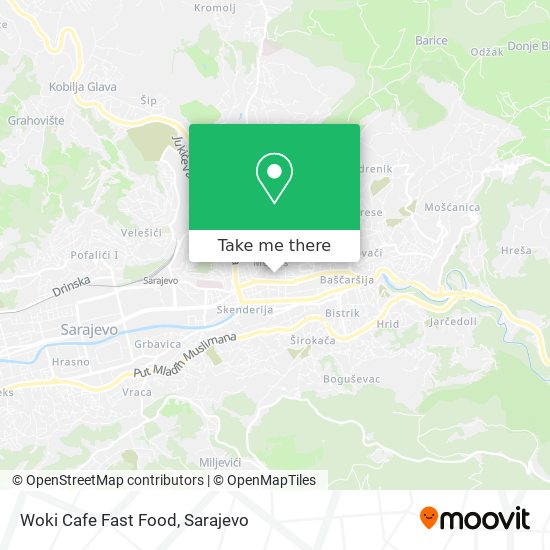Woki Cafe Fast Food map