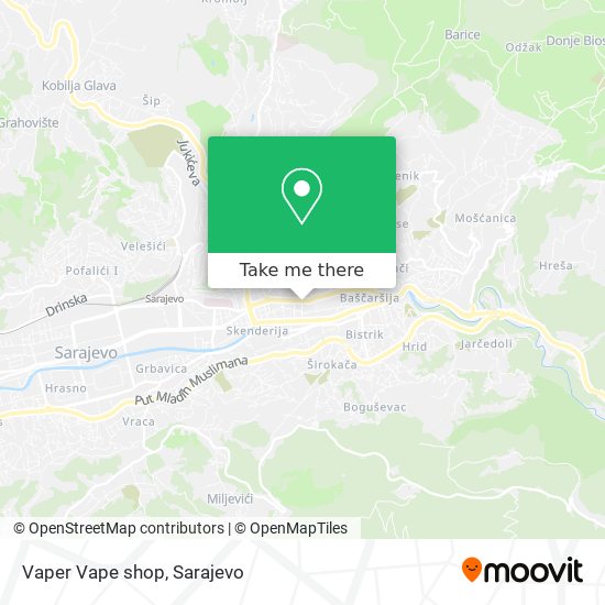 Vaper Vape shop map