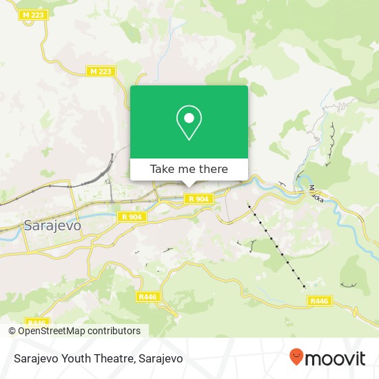 Sarajevo Youth Theatre mapa