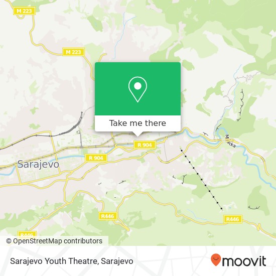 Sarajevo Youth Theatre map