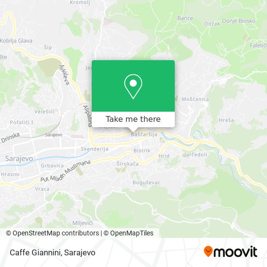 Caffe Giannini map