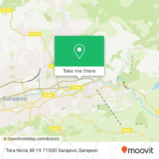 Tera Nova, M-19 71000 Sarajevo map