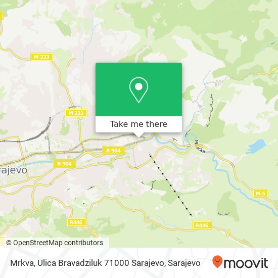 Mrkva, Ulica Bravadziluk 71000 Sarajevo map