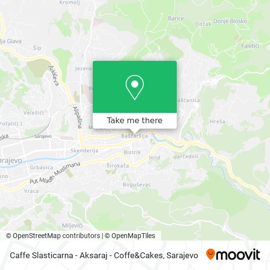 Caffe Slasticarna - Aksaraj - Coffe&Cakes map