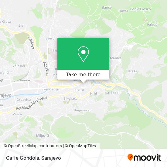 Caffe Gondola map