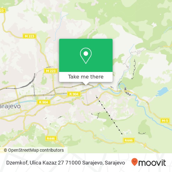 Dzemkof, Ulica Kazaz 27 71000 Sarajevo map