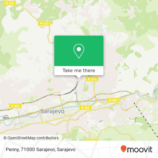 Penny, 71000 Sarajevo map
