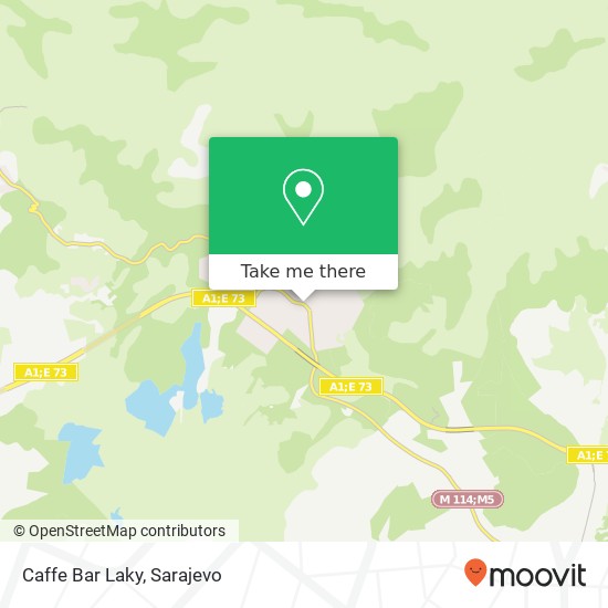 Caffe Bar Laky, Rakovicka cesta 71217 Ilidza mapa