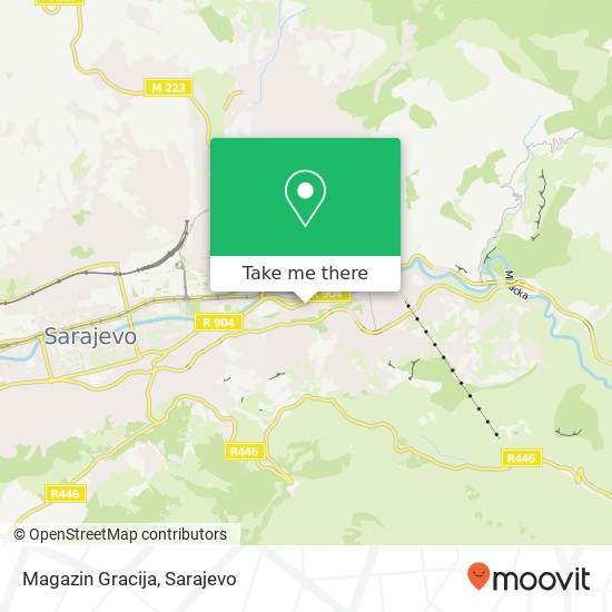 Magazin Gracija map