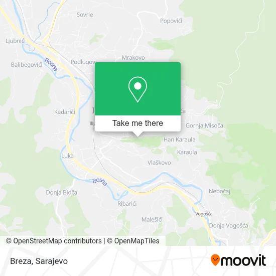 Breza mapa