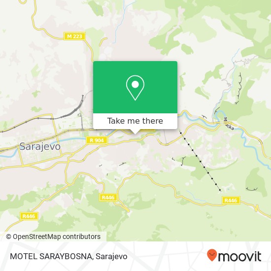 MOTEL SARAYBOSNA map