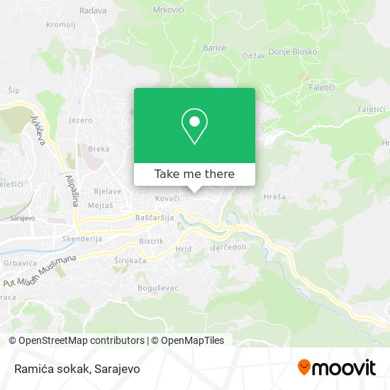 Ramića sokak map