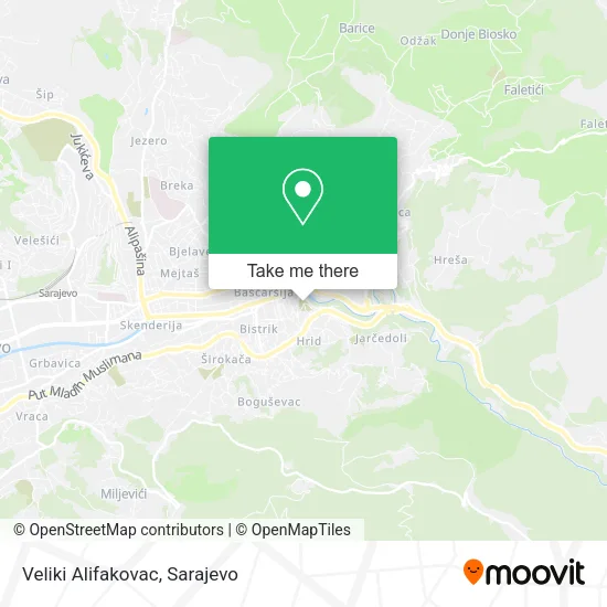 Karta Veliki Alifakovac