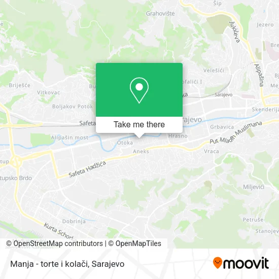 Manja - torte i kolači map