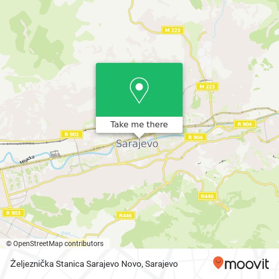 Željeznička Stanica Sarajevo Novo mapa