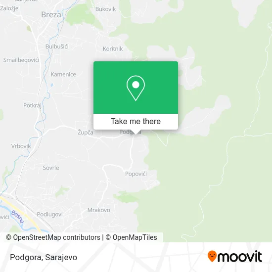 Podgora mapa