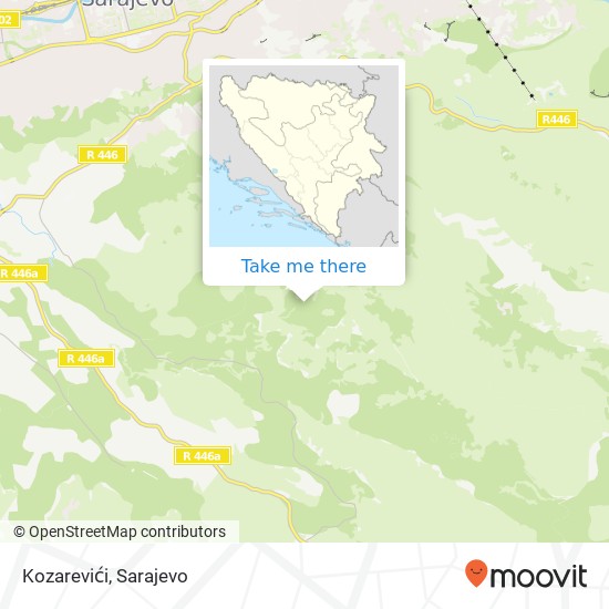 Kozarevići map