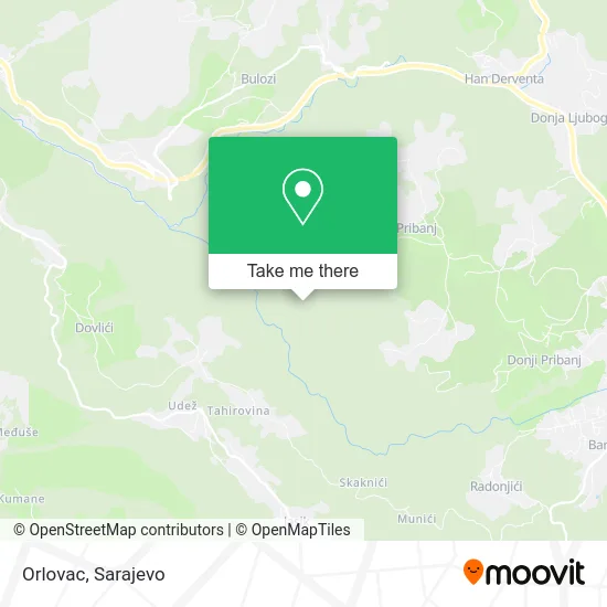 Orlovac mapa