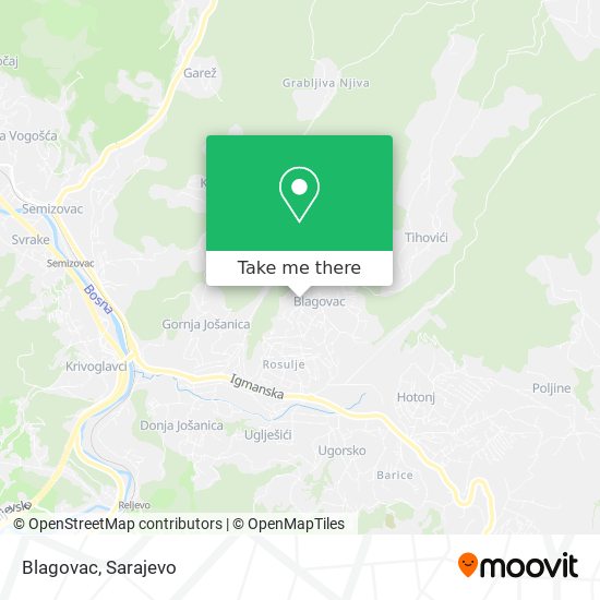Blagovac map