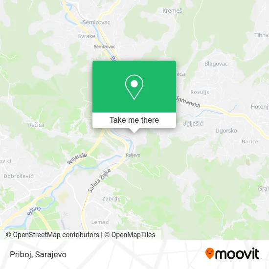 Priboj mapa