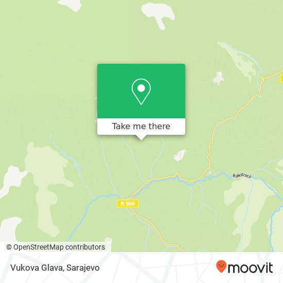 Vukova Glava map