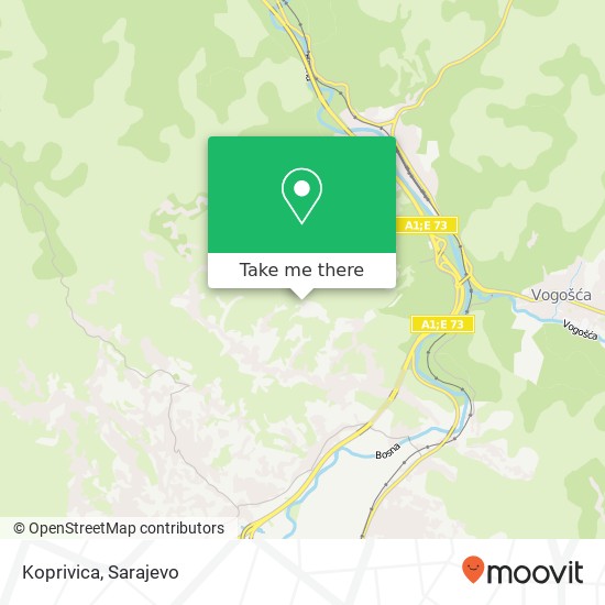 Koprivica map