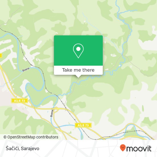 Šačići map