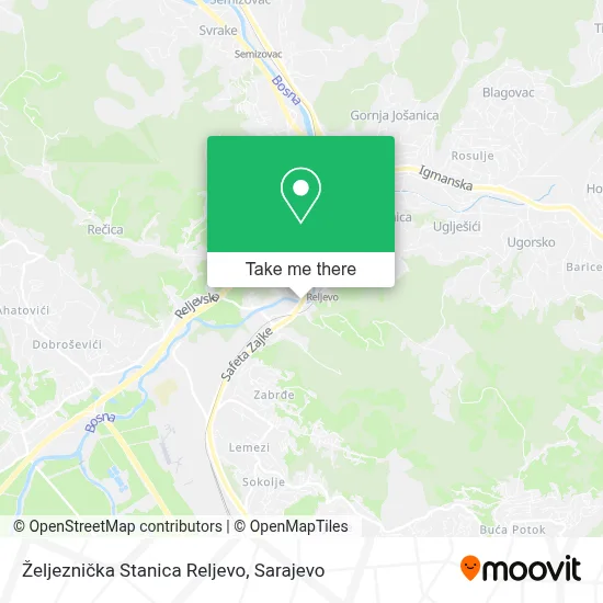 Željeznička Stanica Reljevo map