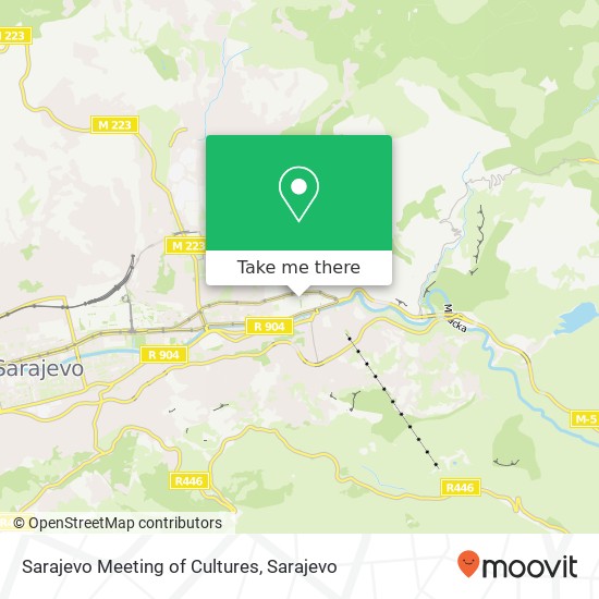 Sarajevo Meeting of Cultures map