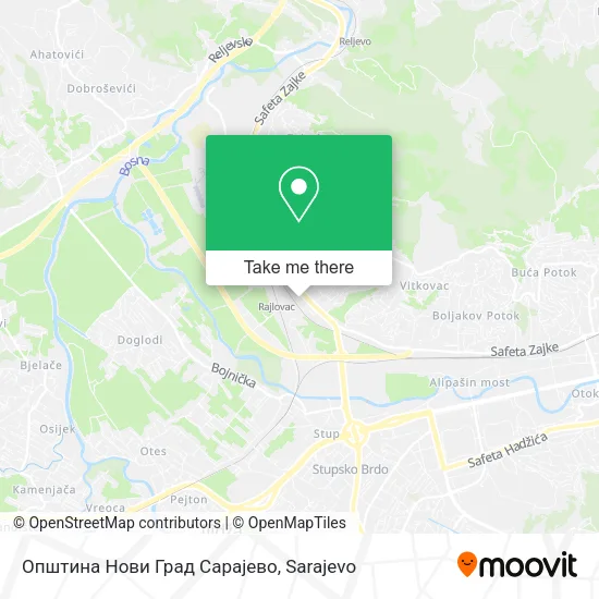 Општина Нови Град Сарајево mapa