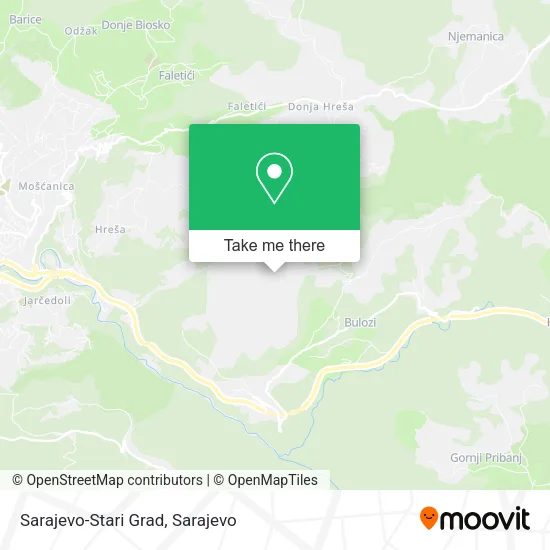 Sarajevo-Stari Grad map