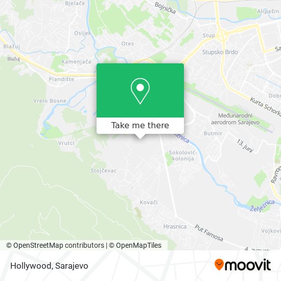 Hollywood map