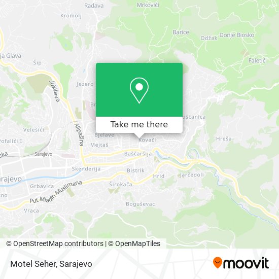 Motel Seher map