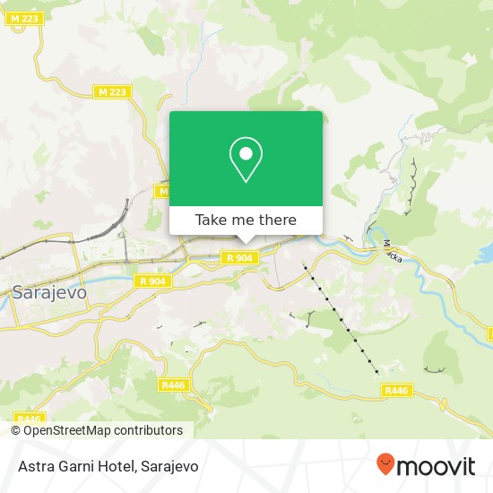 Astra Garni Hotel map
