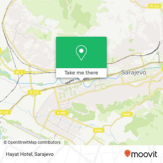 Hayat Hotel mapa