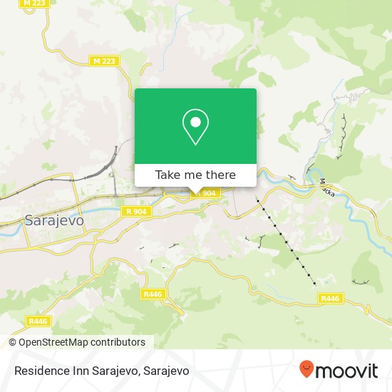 Residence Inn Sarajevo mapa