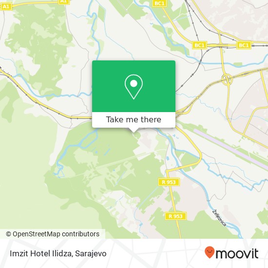Imzit Hotel Ilidza map