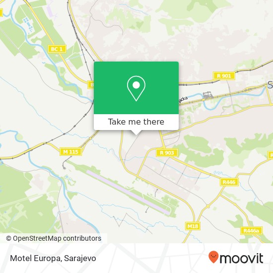 Karta Motel Europa