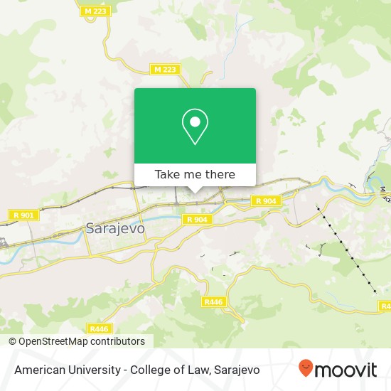 American University - College of Law mapa