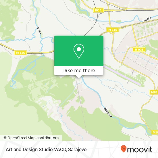 Art and Design Studio VACD map