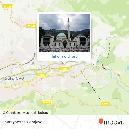 Saraybosna map