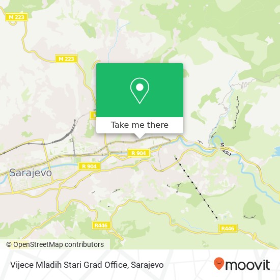 Vijece Mladih Stari Grad Office map