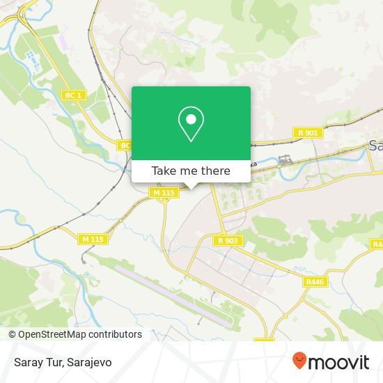 Saray Tur map