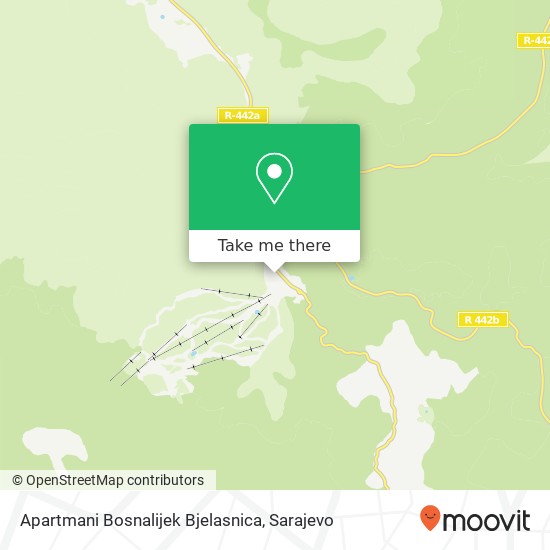 Apartmani Bosnalijek Bjelasnica map