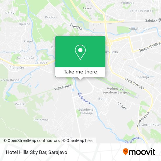 Hotel Hills Sky Bar map