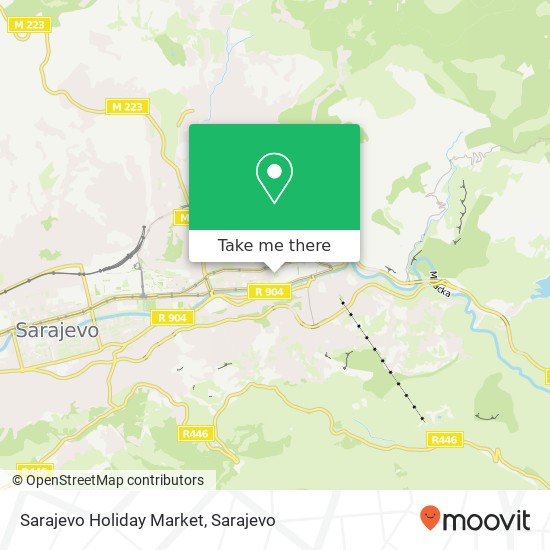 Sarajevo Holiday Market map