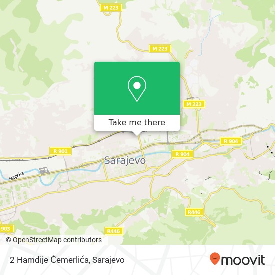 2 Hamdije Čemerlića map