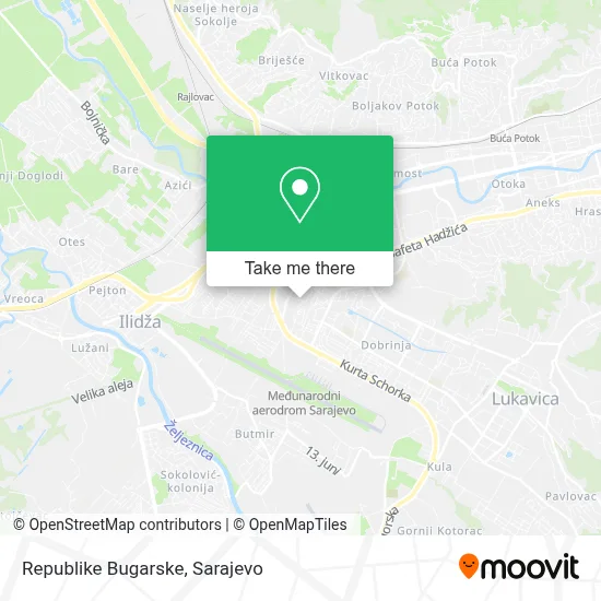 Republike Bugarske mapa