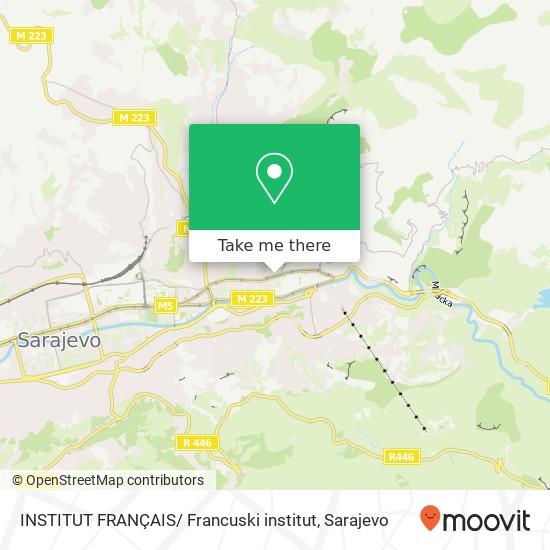 INSTITUT FRANÇAIS/ Francuski institut mapa